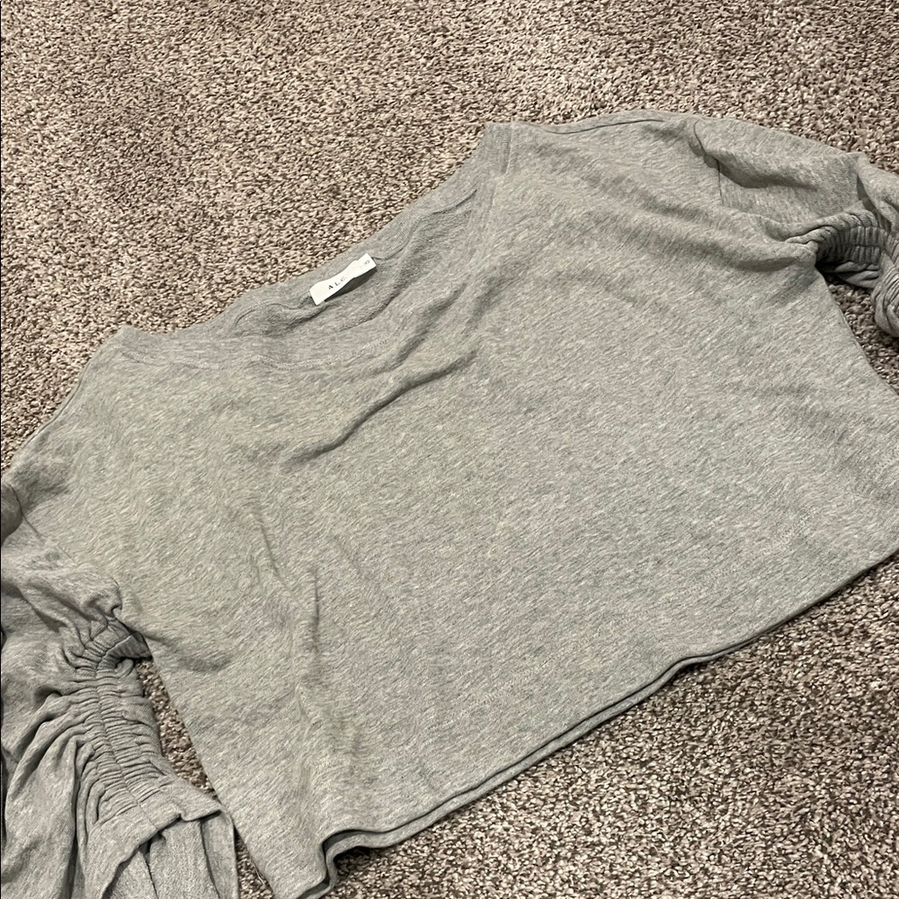 A.L.C. Gray Crop Top